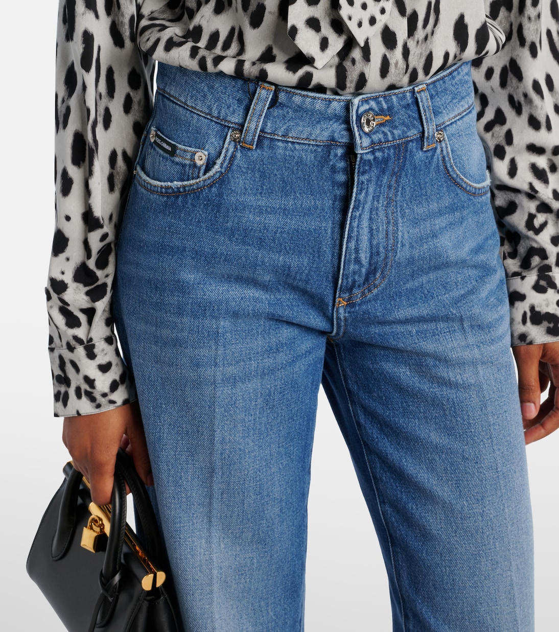 Jeans anchos de tiro alto | Dolce&Gabbana