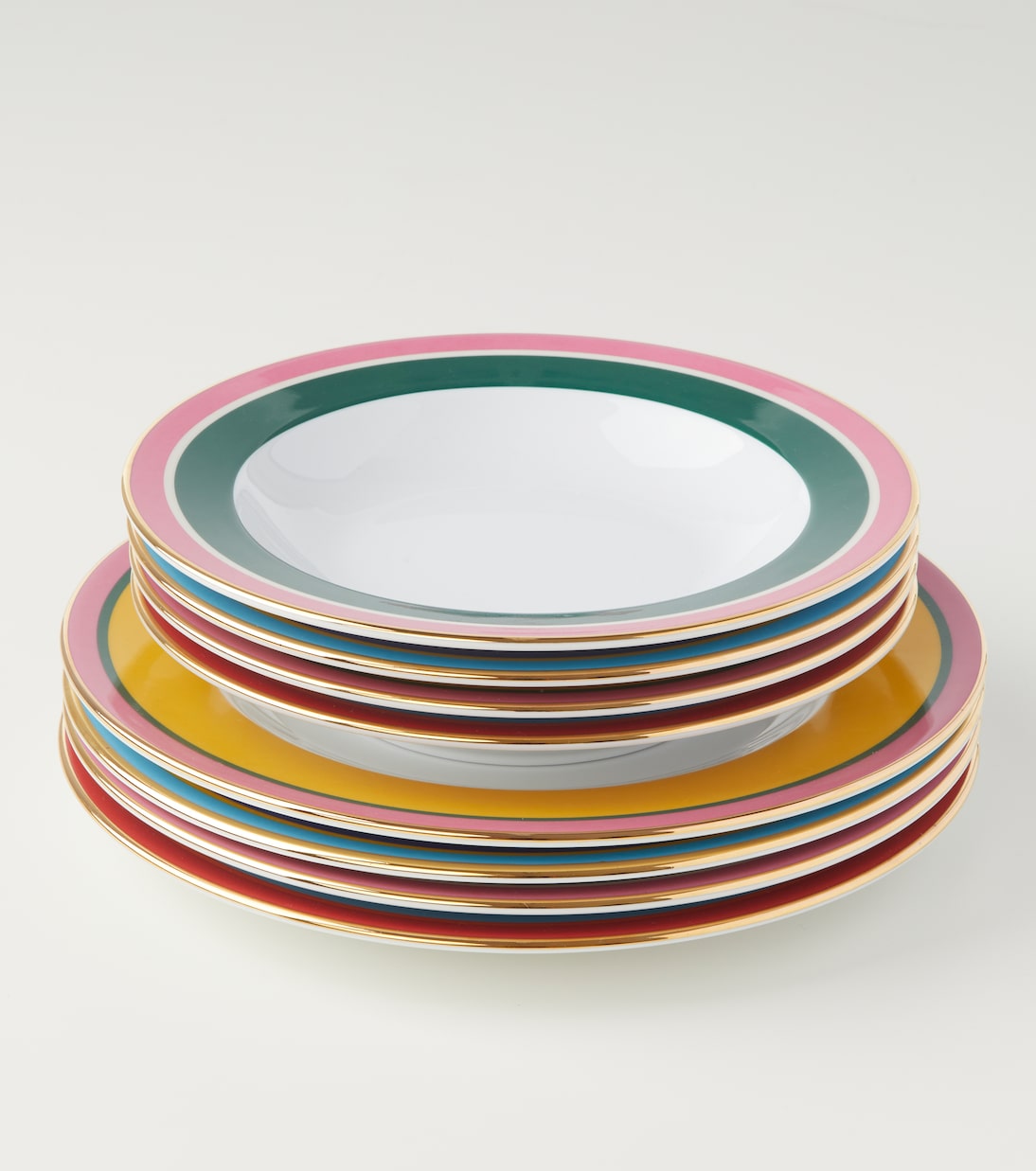 Set of 8 porcelain plates | La DoubleJ