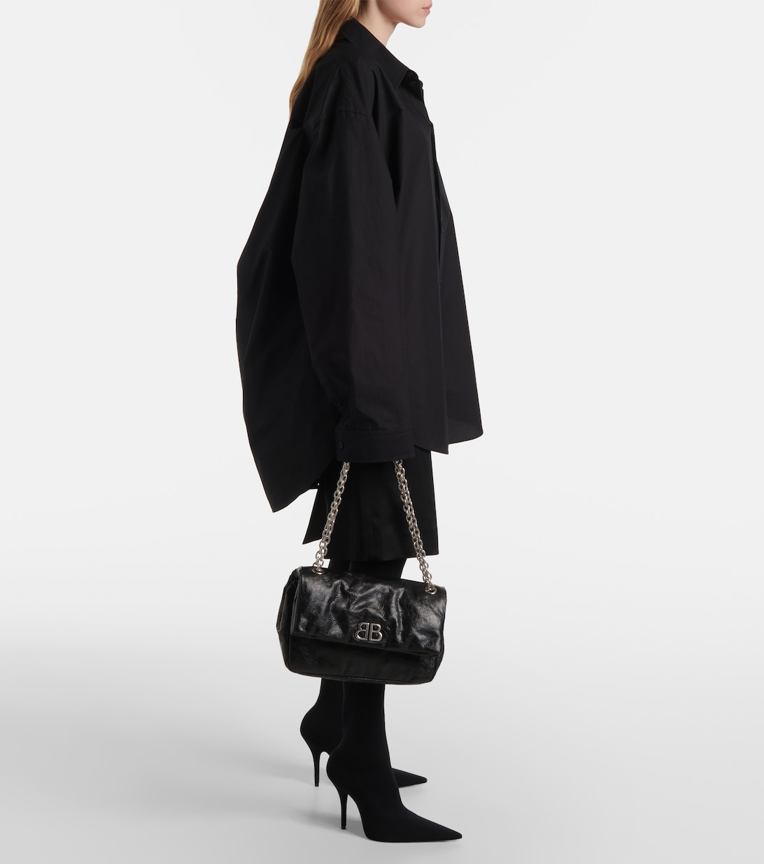 Borsa a spalla Monaco Medium in pelle | Balenciaga