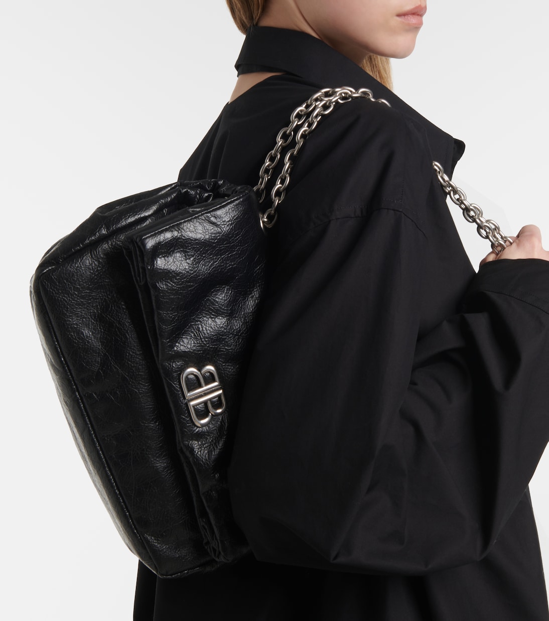 Borsa a spalla Monaco Medium in pelle | Balenciaga