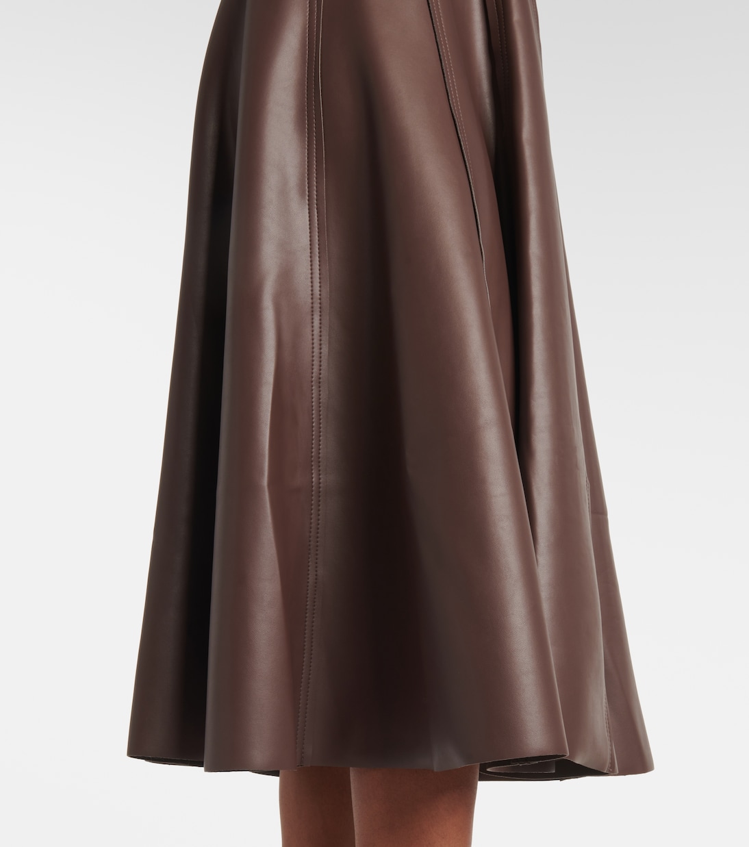 Midikleid Grace aus Lederimitat | Norma Kamali