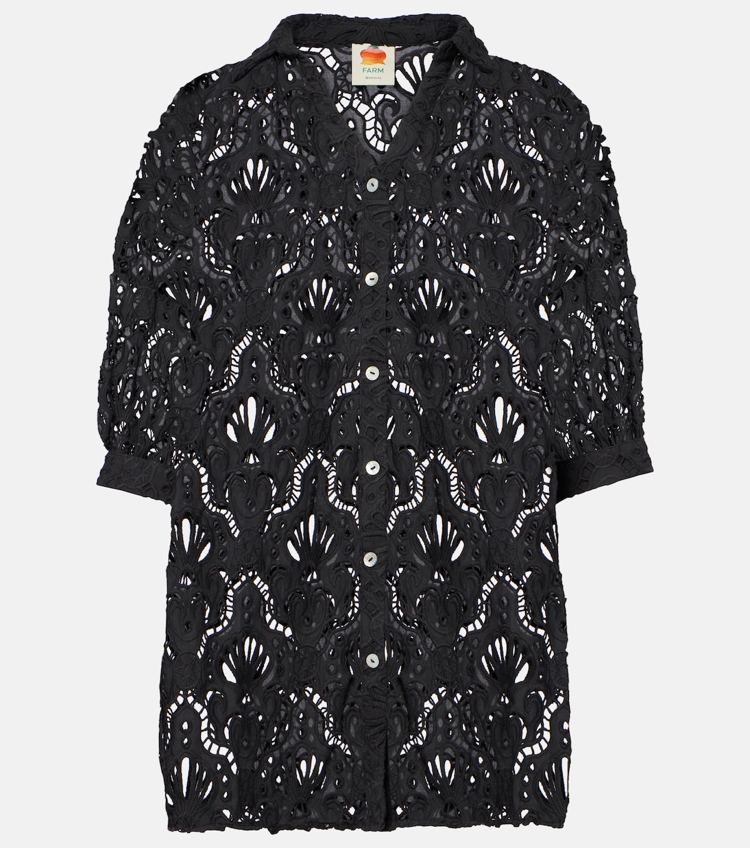 Camicia Seashell in pizzo di cotone | Farm Rio
