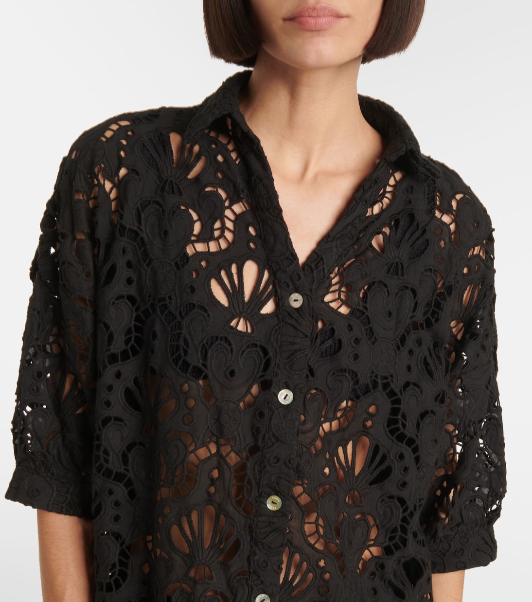 Camicia Seashell in pizzo di cotone | Farm Rio