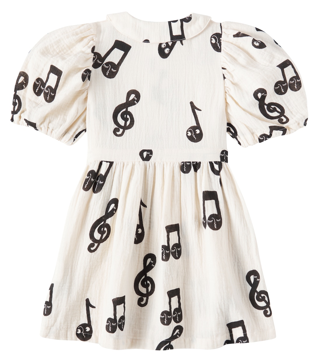 Kleid Notes aus Baumwollmusselin | Mini Rodini