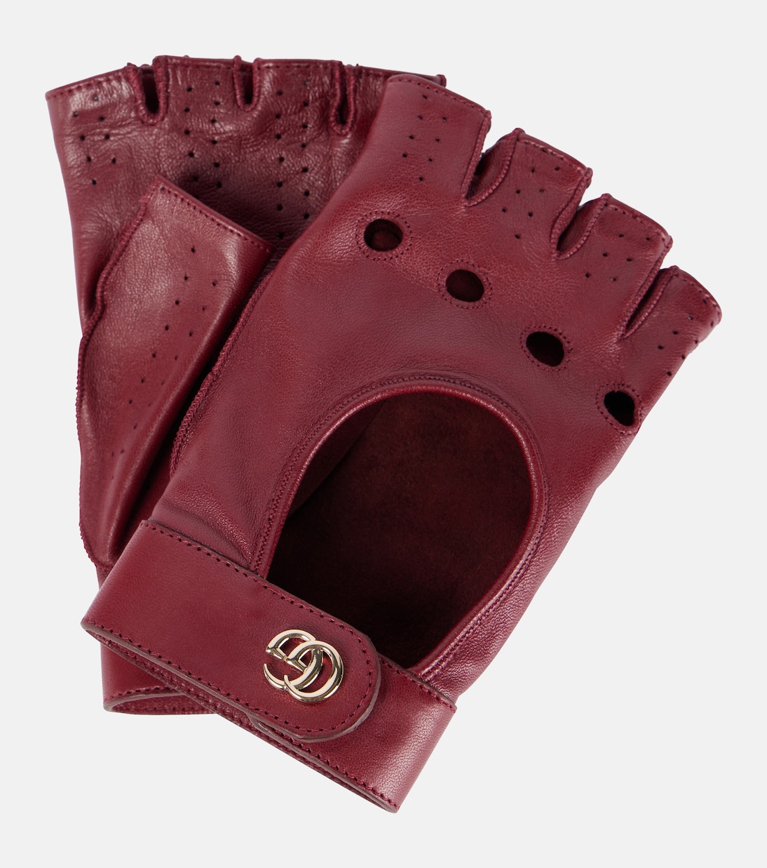 Handschuhe Double G aus Leder | Gucci