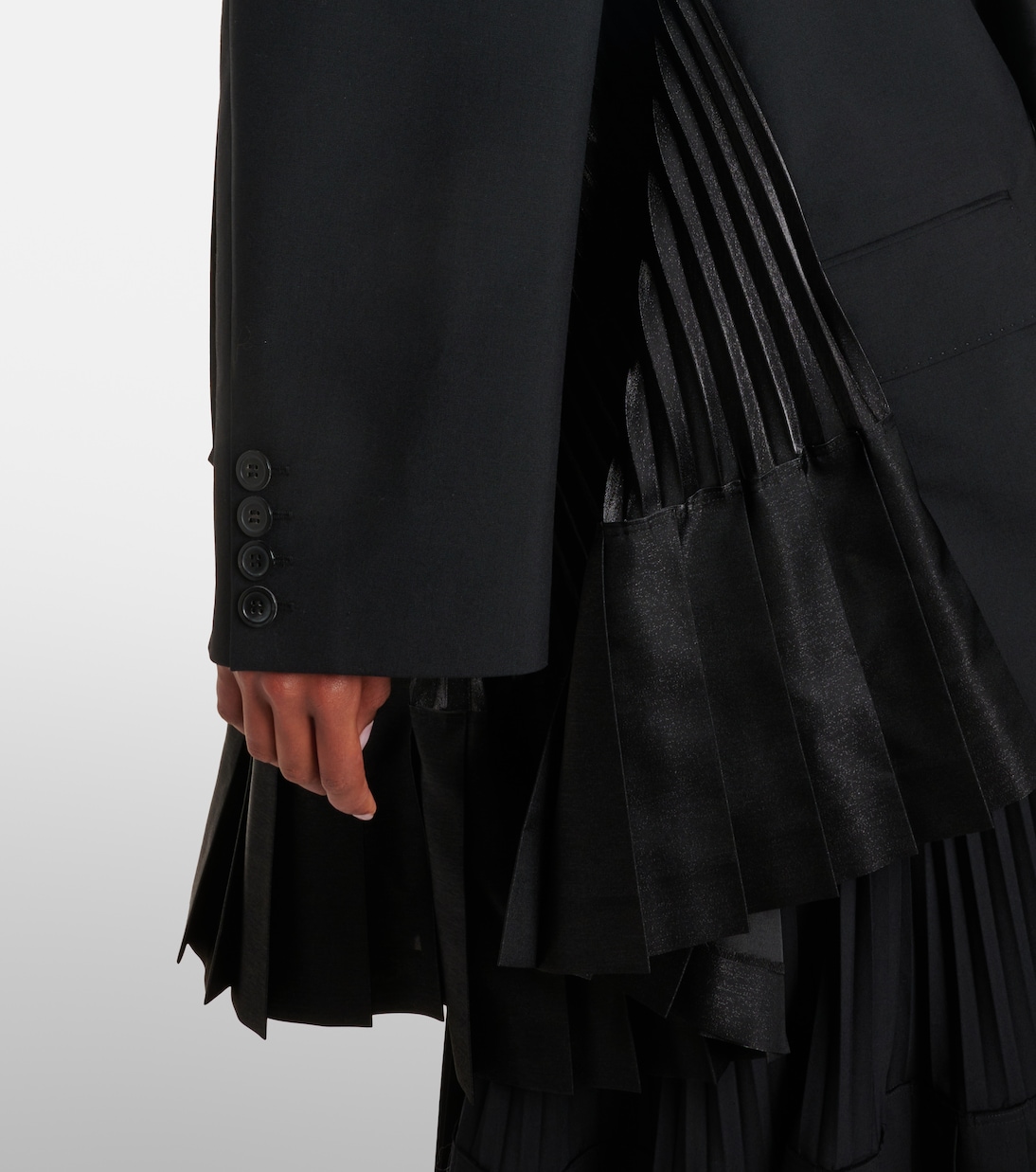 Abito blazer in lana a pieghe | Junya Watanabe