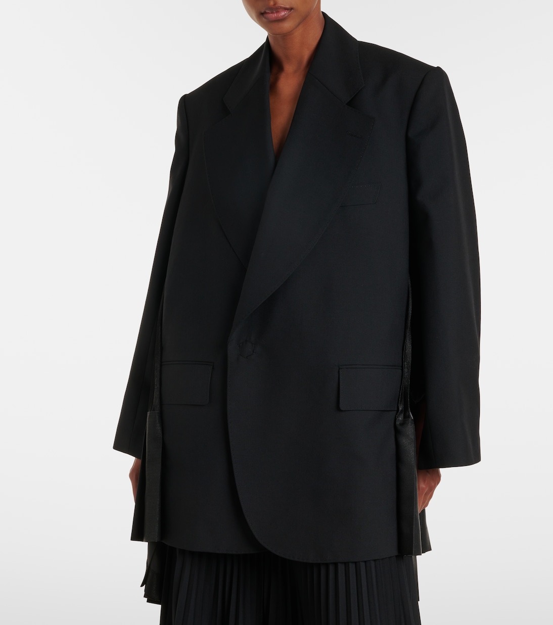 Abito blazer in lana a pieghe | Junya Watanabe