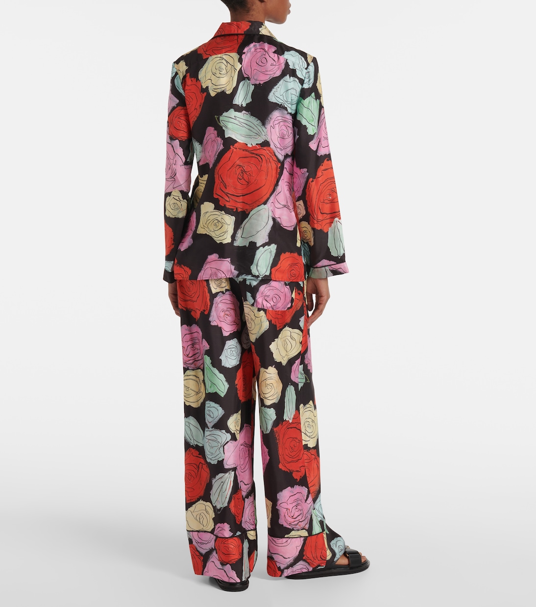Camicia in seta con stampa floreale | Marni