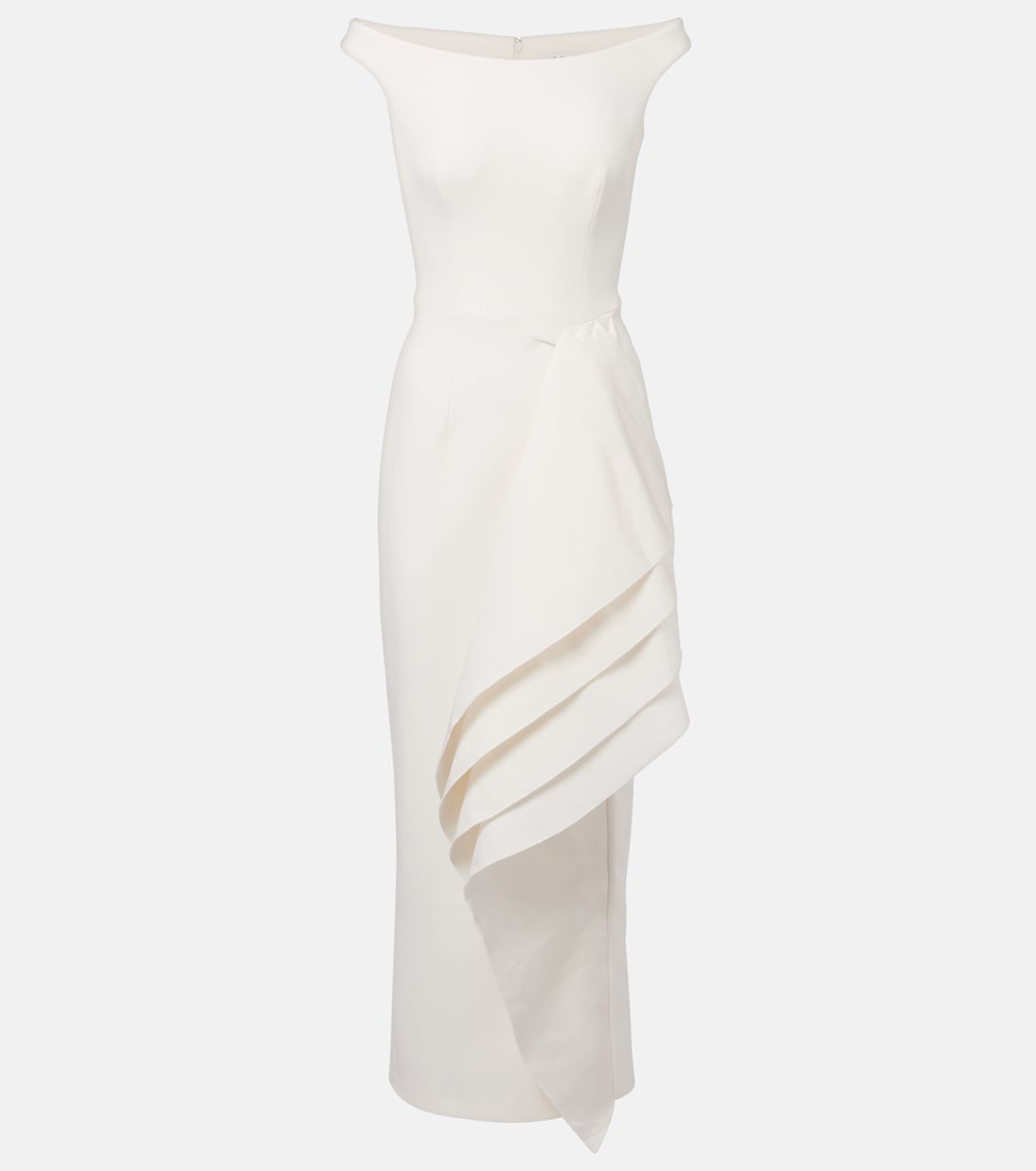 Vestido midi Bree drapeado | Safiyaa