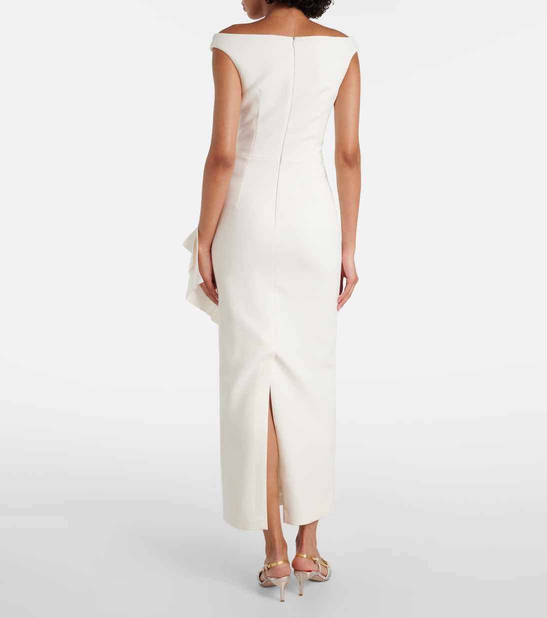 Vestido midi Bree drapeado | Safiyaa