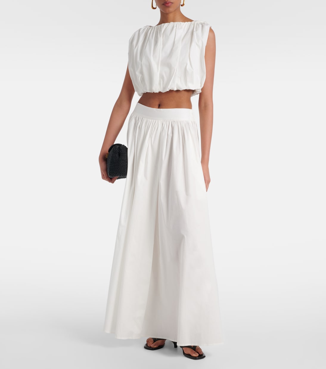 Crop top Inamorata en mezcla de algodón | Adriana Degreas