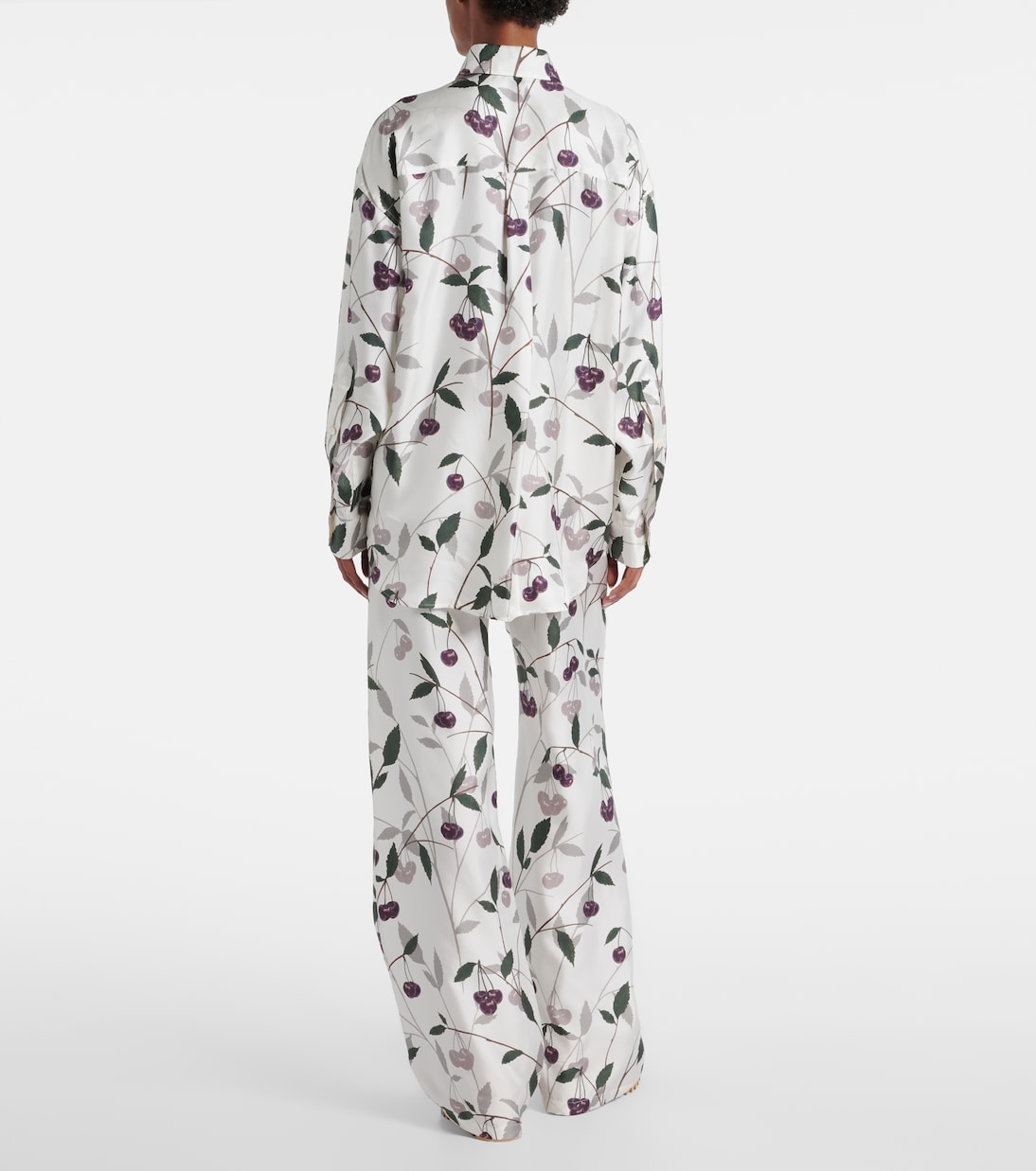 Bedrucktes Hemd aus Seiden-Twill | Stella McCartney