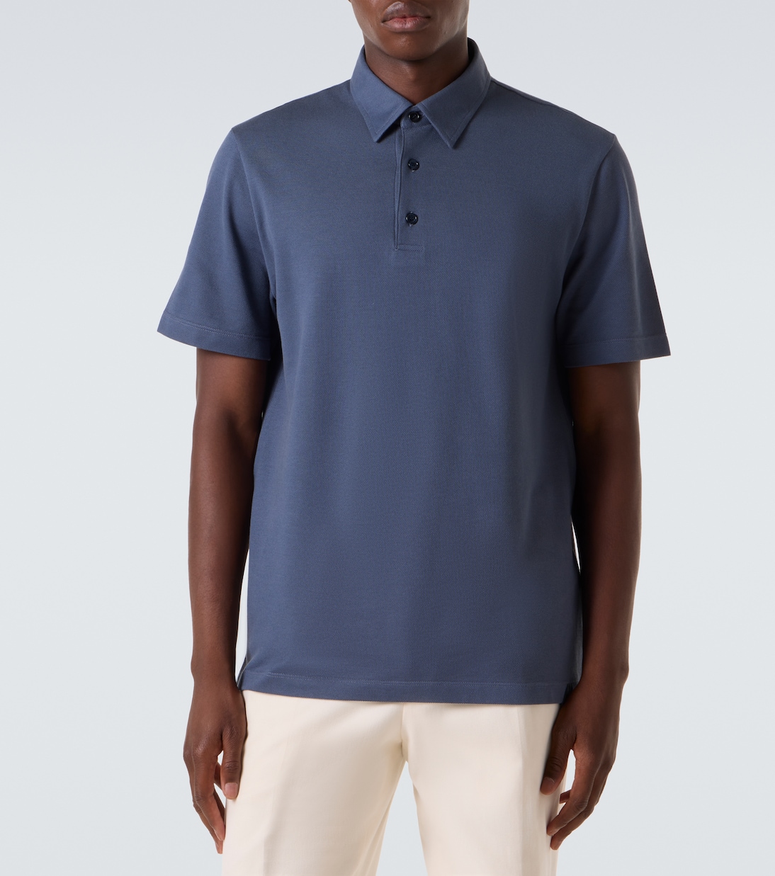 Cotton piqué polo shirt | Brioni