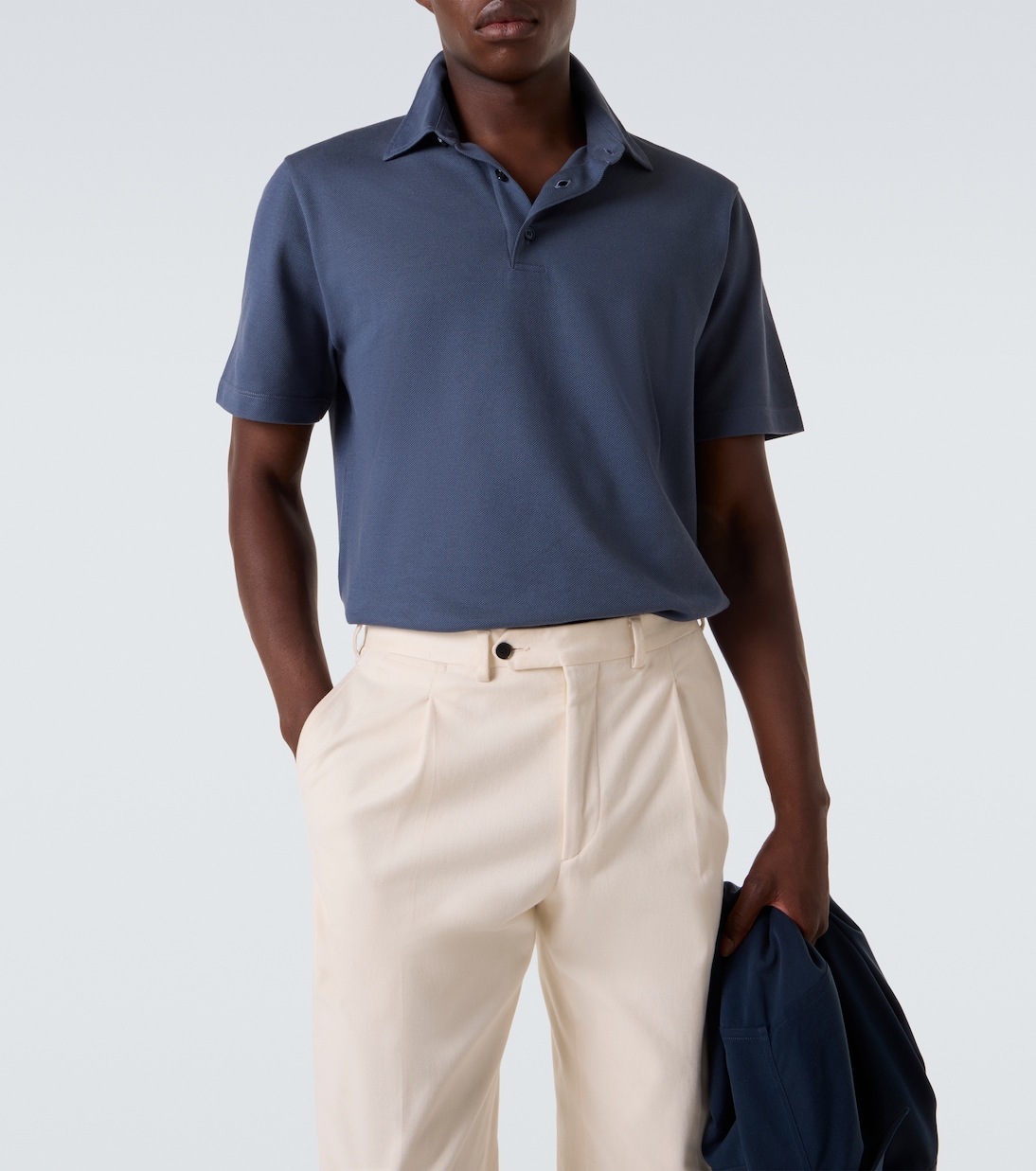 Cotton piqué polo shirt | Brioni