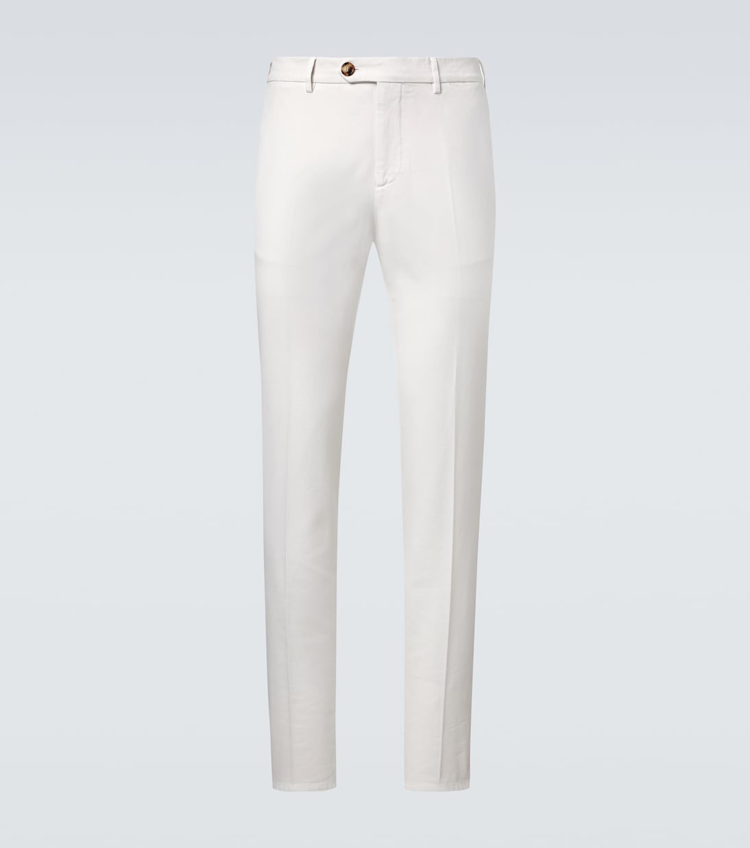 Cotton gabardine slim pants  | Brunello Cucinelli