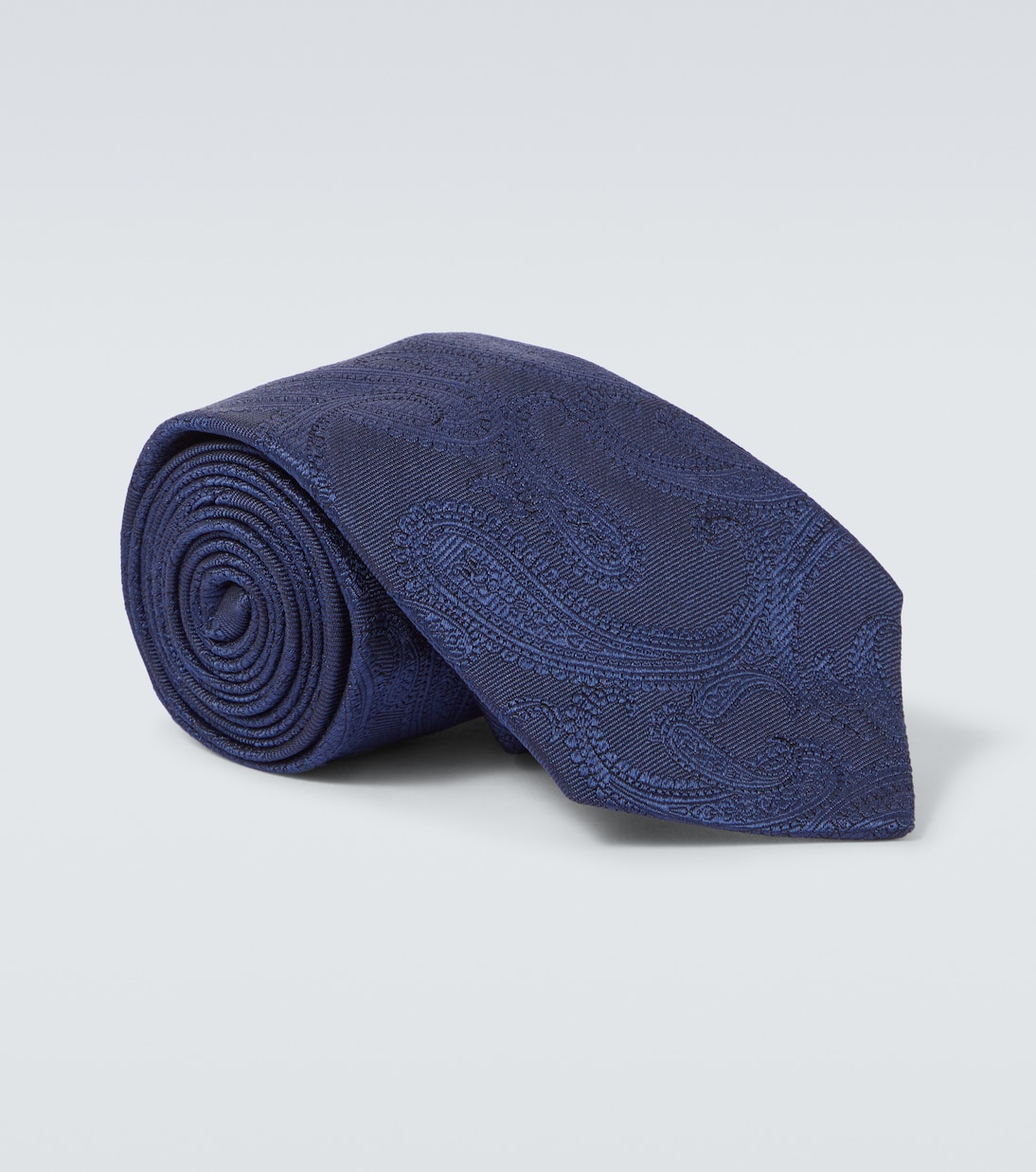 Corbata de seda en jacquard con paisley | Brunello Cucinelli