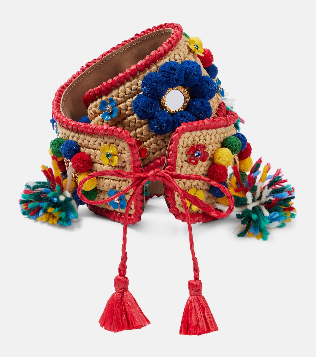 Cinturón de rafia adornado | Dolce&Gabbana