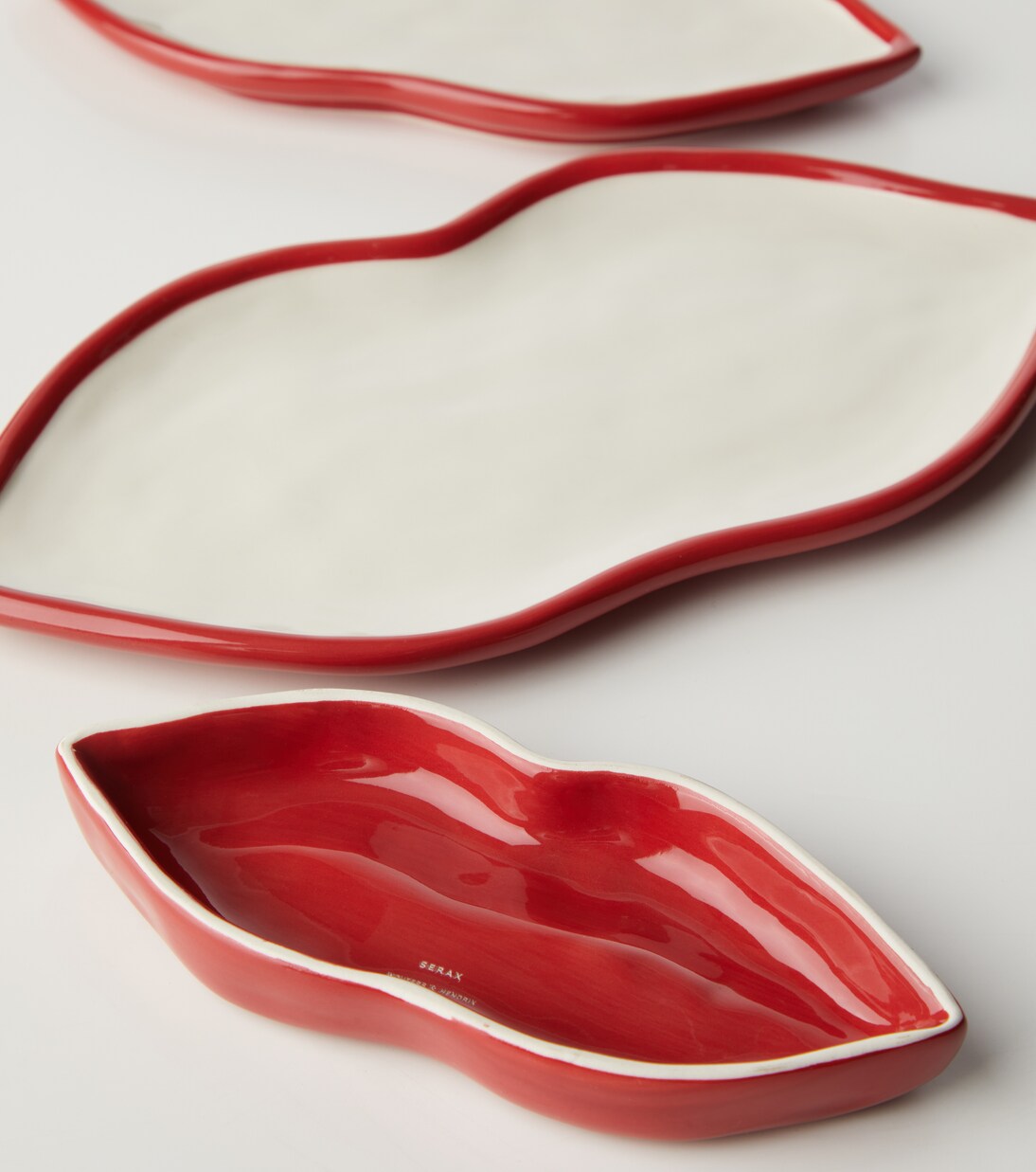 Set Les Objets Mouleversants Lips aus drei Servierplatten by Wouters & Hendrix | Serax