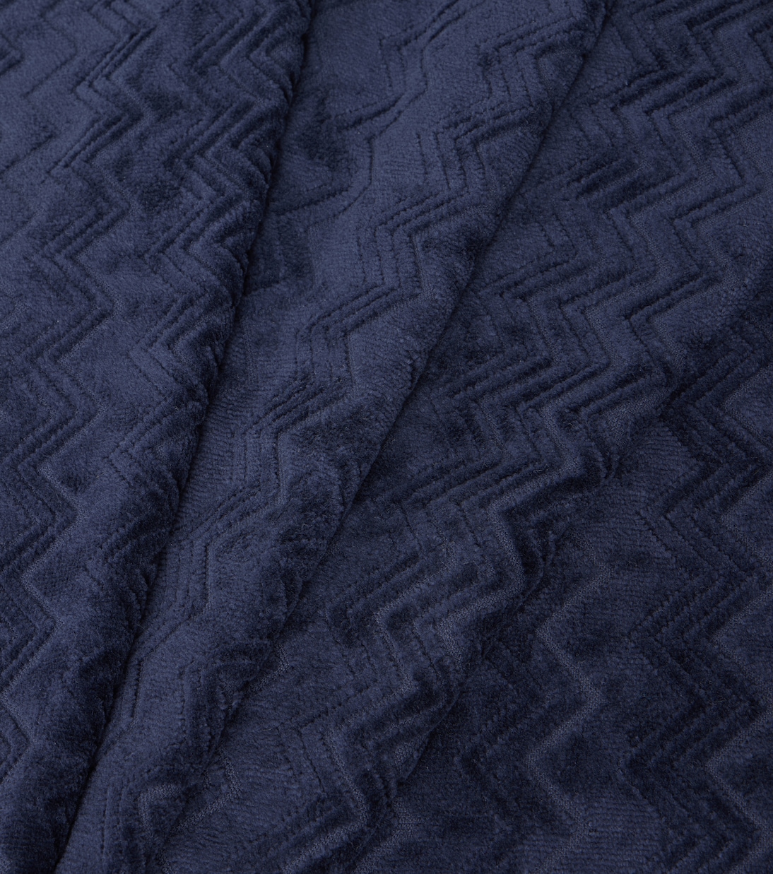 Chalk set of 2 zigzag cotton terry towels | Missoni