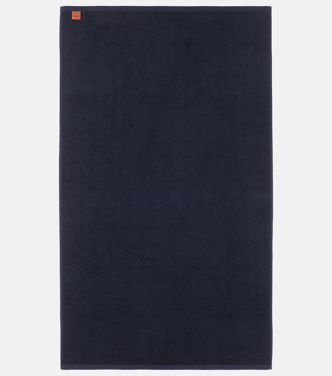 Chalk set of 2 zigzag cotton terry towels | Missoni