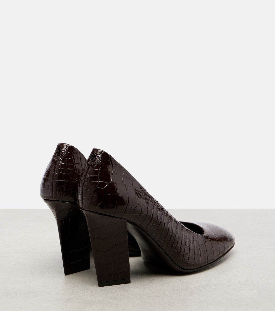 Farren 85 croc-effect leather pumps | Jimmy Choo