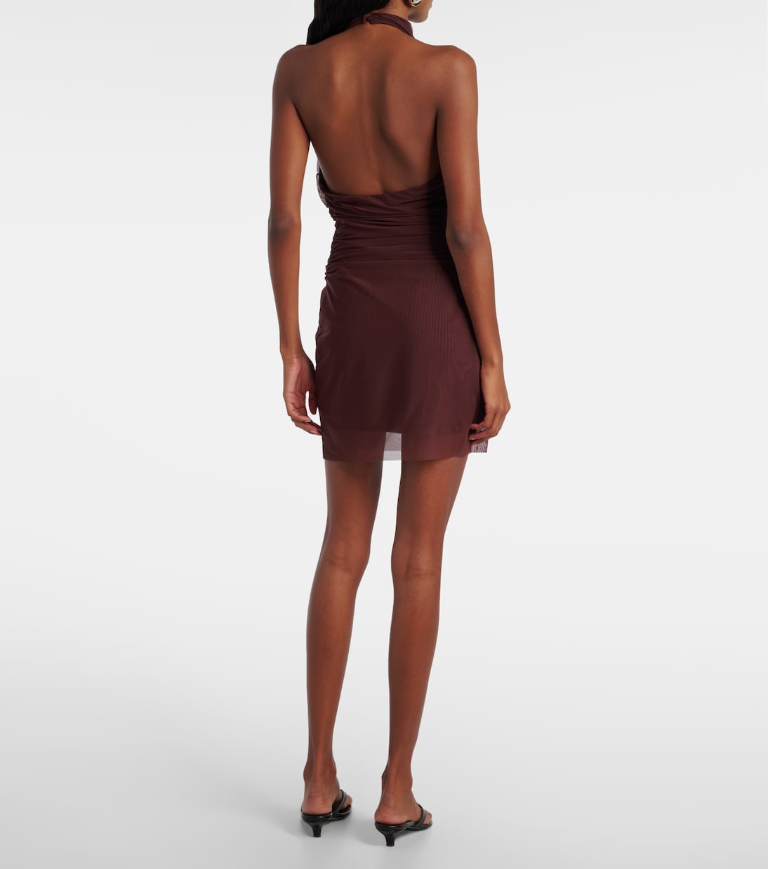 Draped gathered jersey minidress | SIR