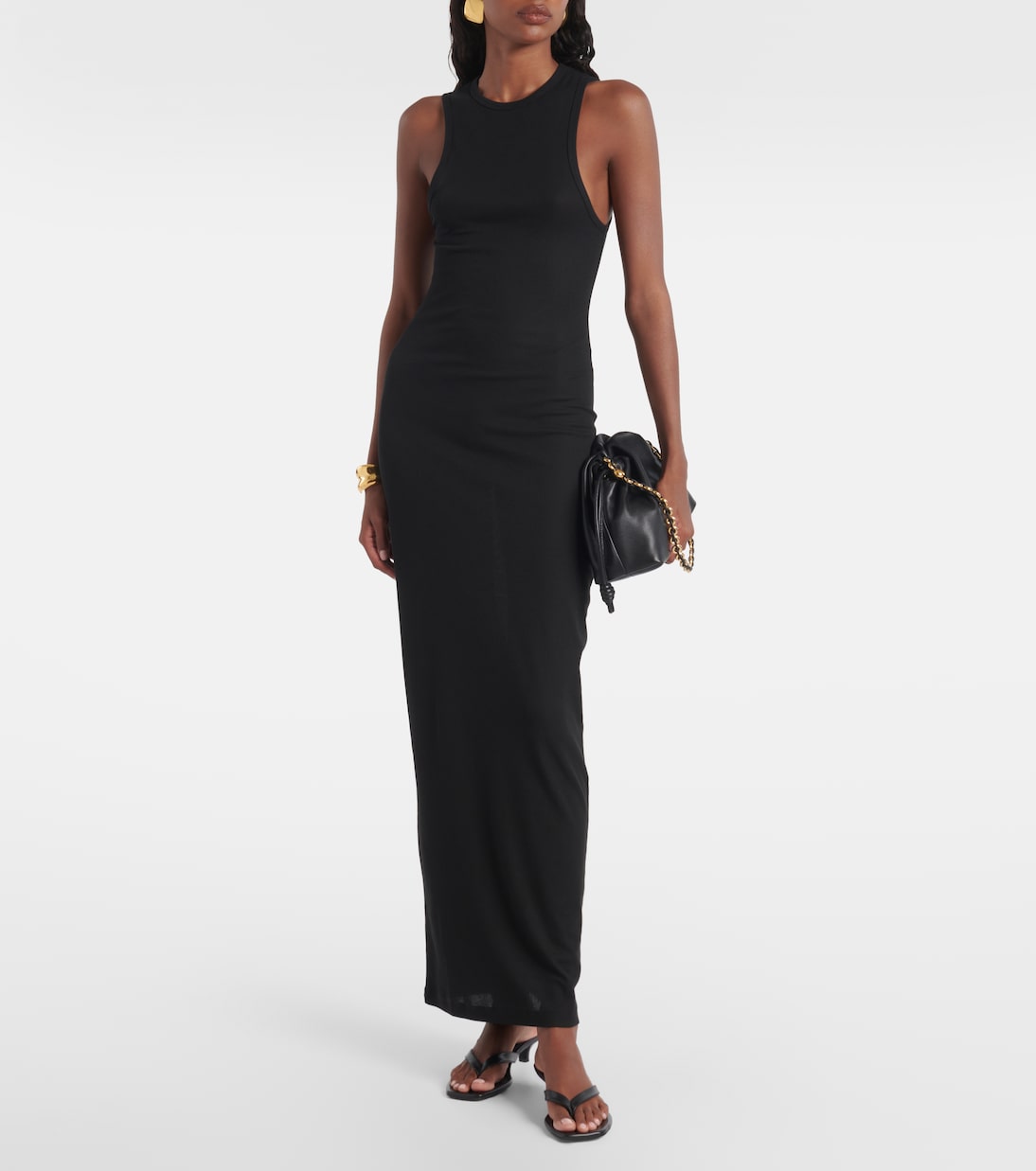 Maxikleid Racer aus einem Baumwollgemisch | Wardrobe.NYC