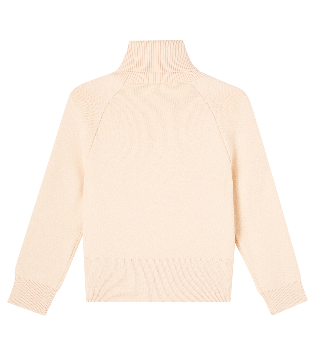 Logo cotton and wool turtleneck sweater | Chloé Kids