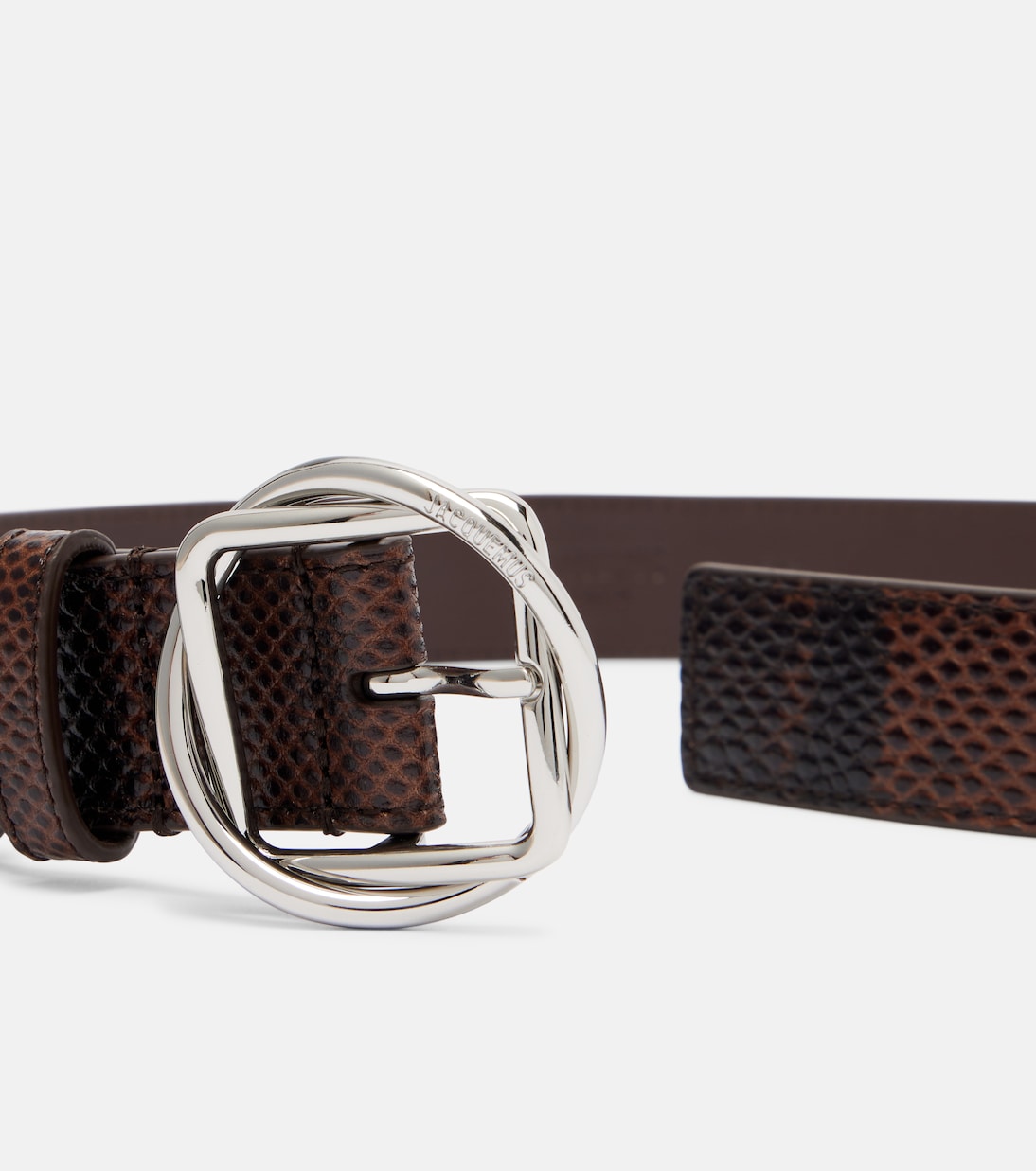 Salon snake-effect leather belt | Jacquemus