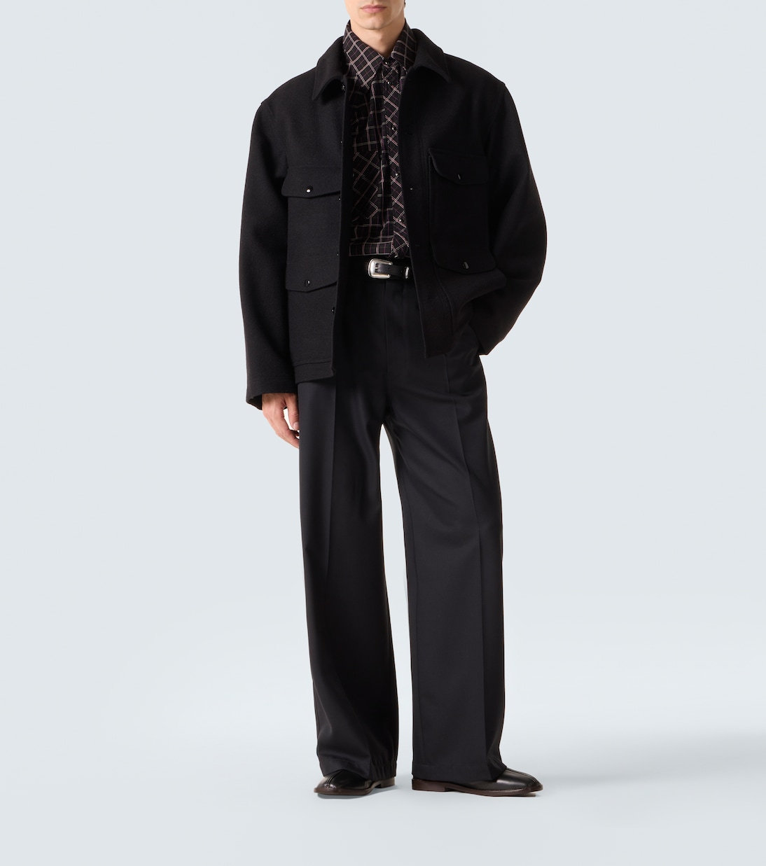 Leather slip-on shoes | Lemaire