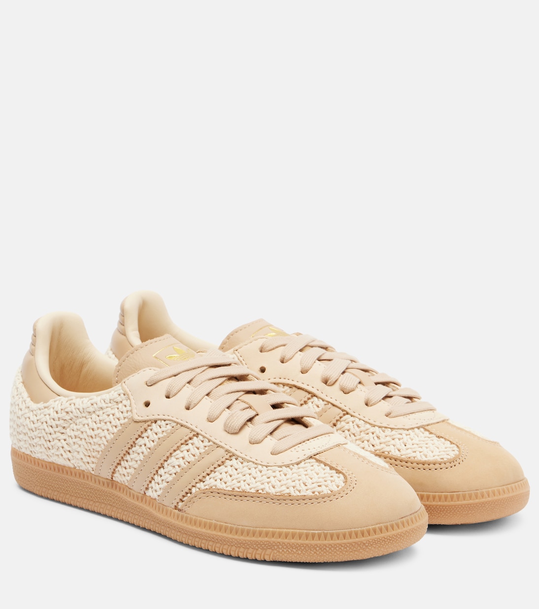 Samba OG leather-trimmed sneakers | Adidas