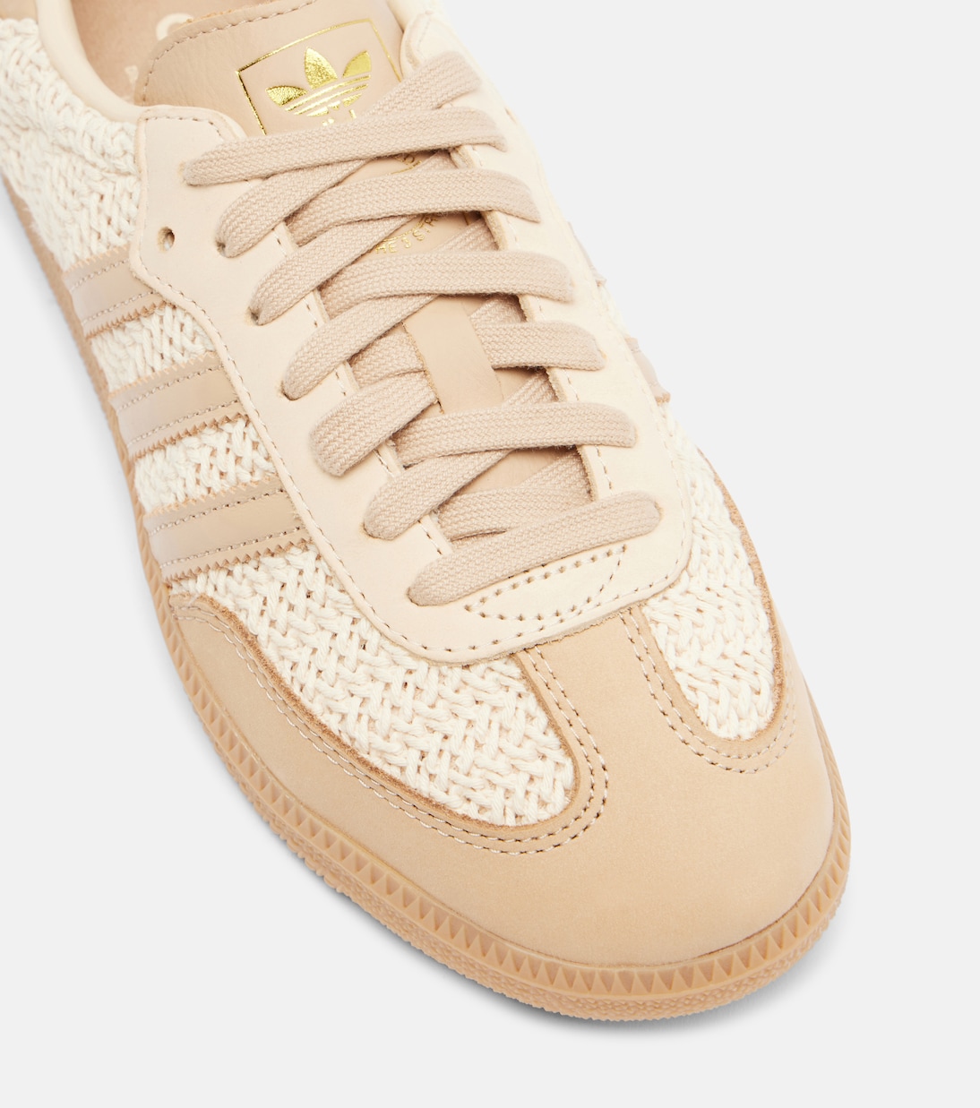Samba OG leather-trimmed sneakers | Adidas