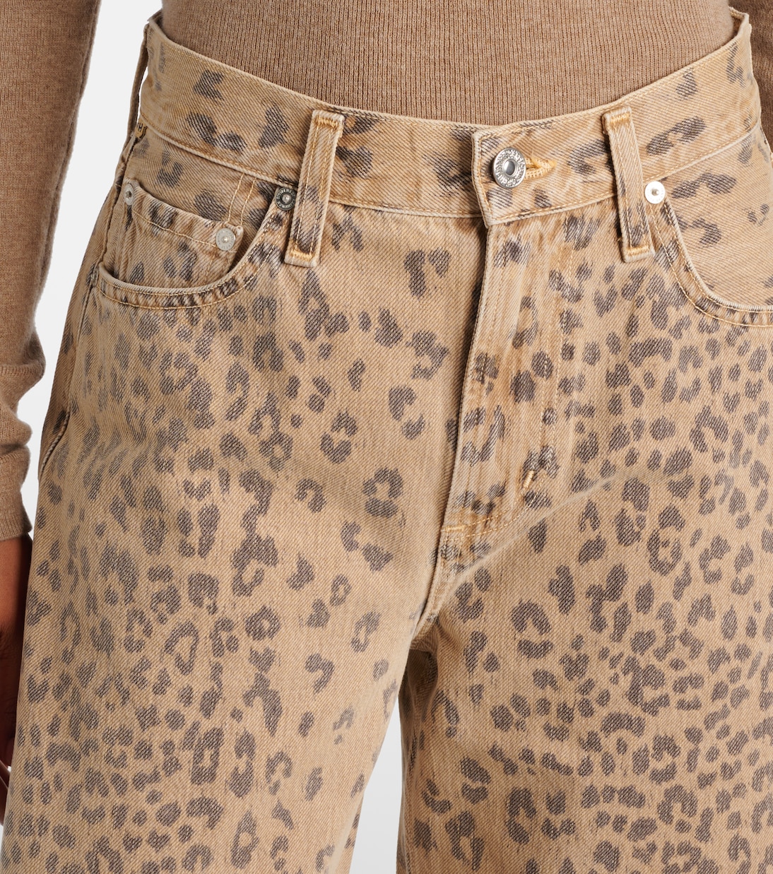 Miro leopard-print barrel-leg jeans | Citizens of Humanity