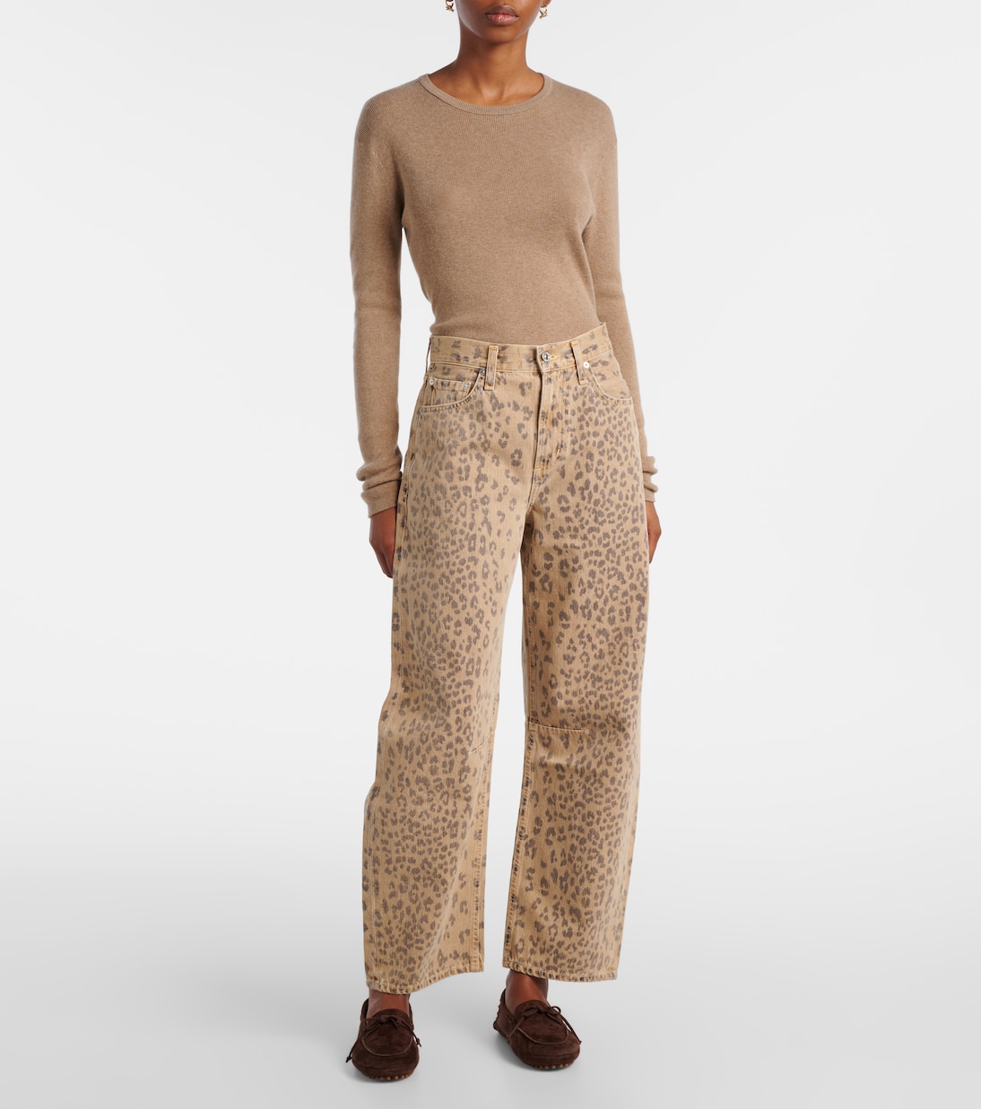 Miro leopard-print barrel-leg jeans | Citizens of Humanity