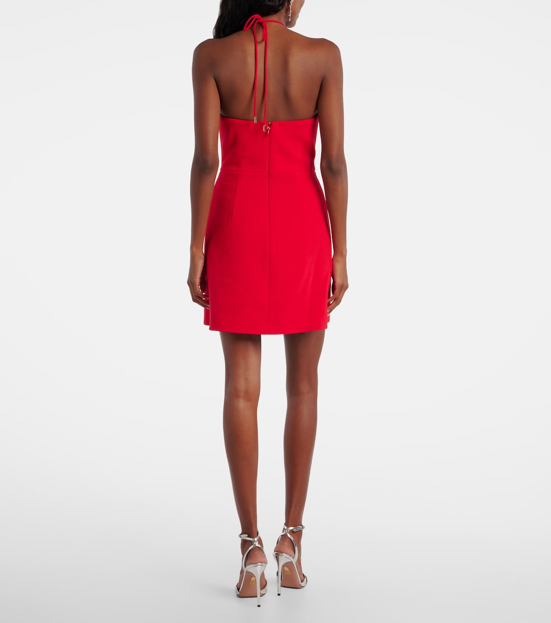 Cameron floral-appliqué crêpe minidress | Rebecca Vallance