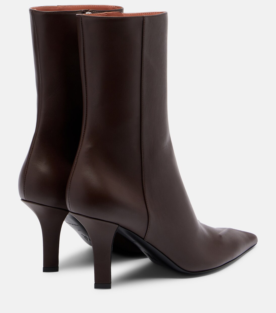 Christine 80 leather ankle boots | Amina Muaddi