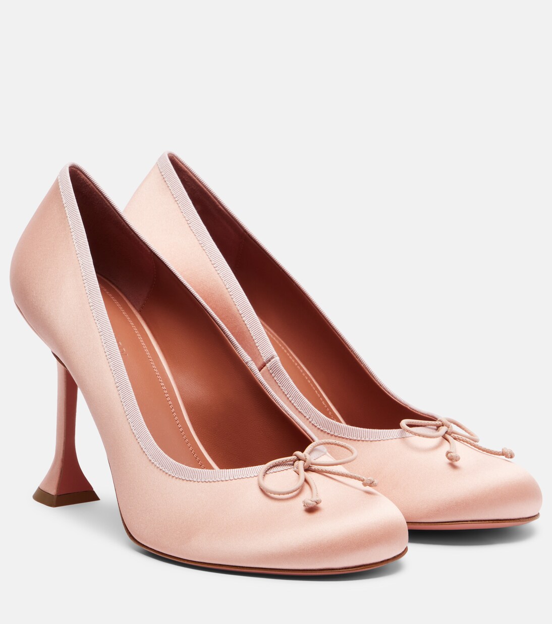 Lila 95 satin pumps | Amina Muaddi