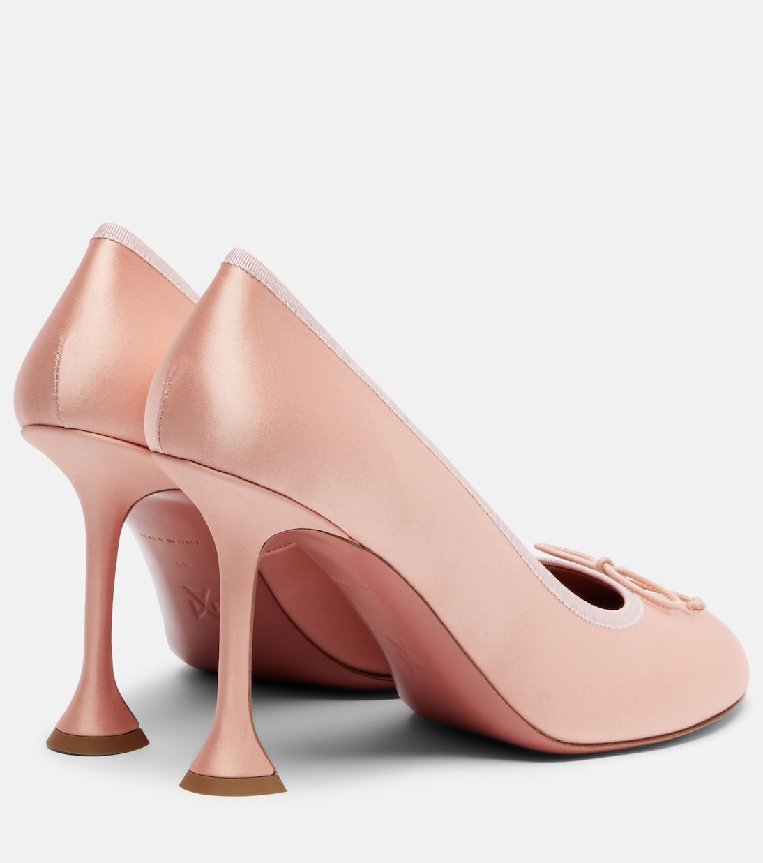 Lila 95 satin pumps | Amina Muaddi