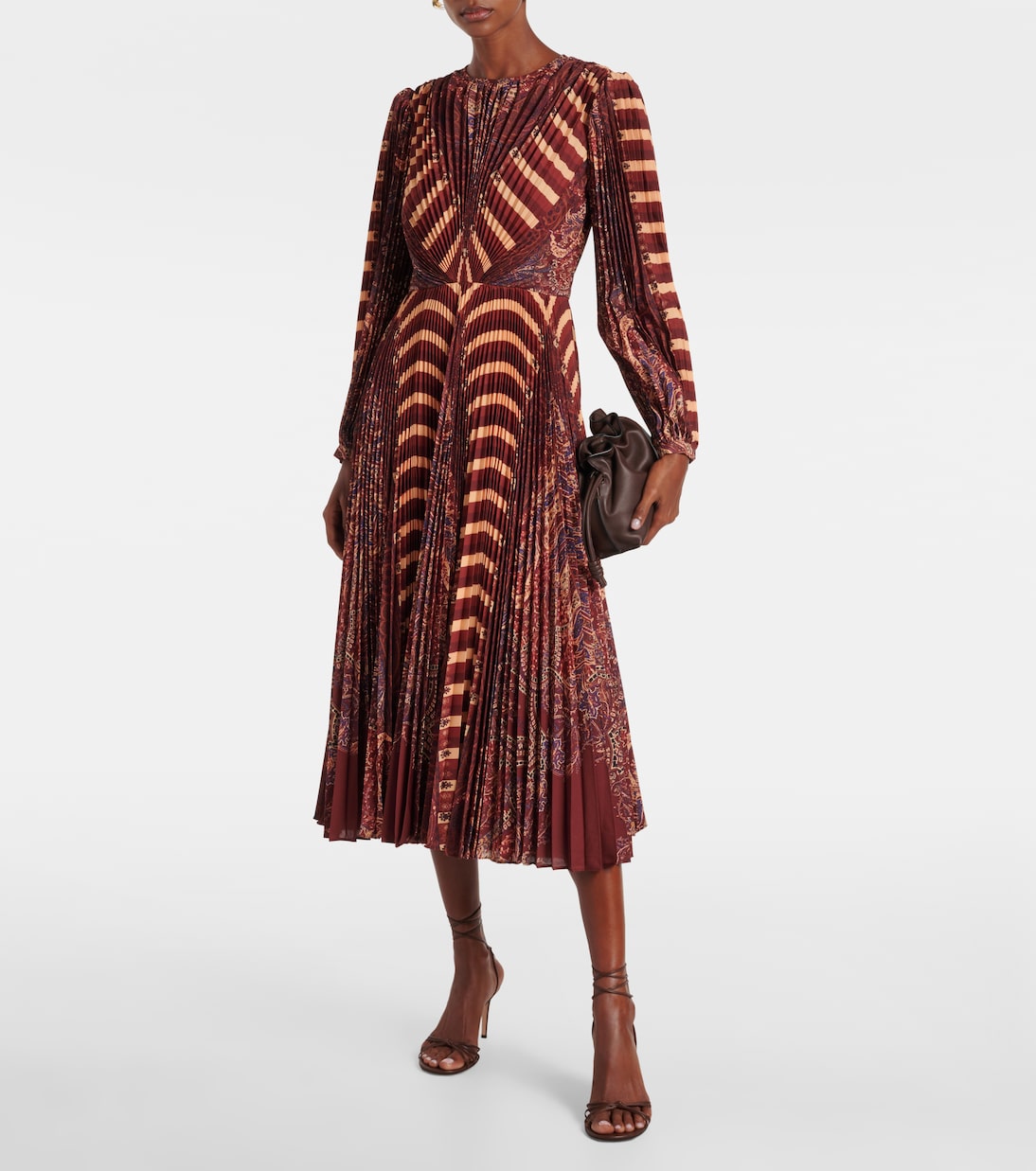 Sarai pleated midi dress | Ulla Johnson