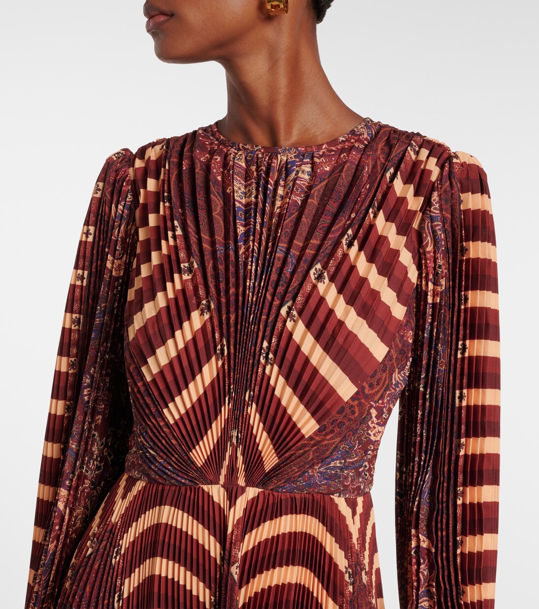 Sarai pleated midi dress | Ulla Johnson