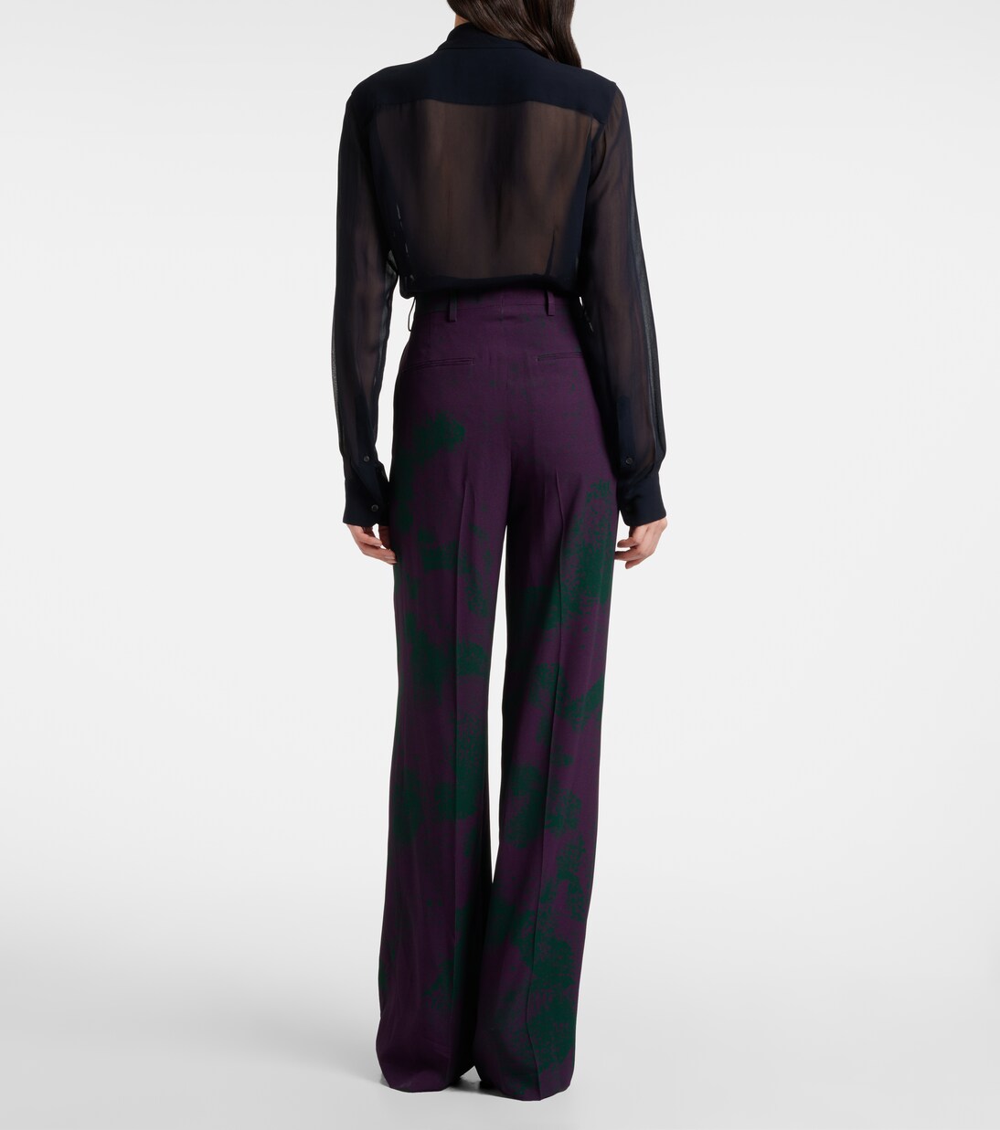 Printed wide-leg pants | Dries Van Noten