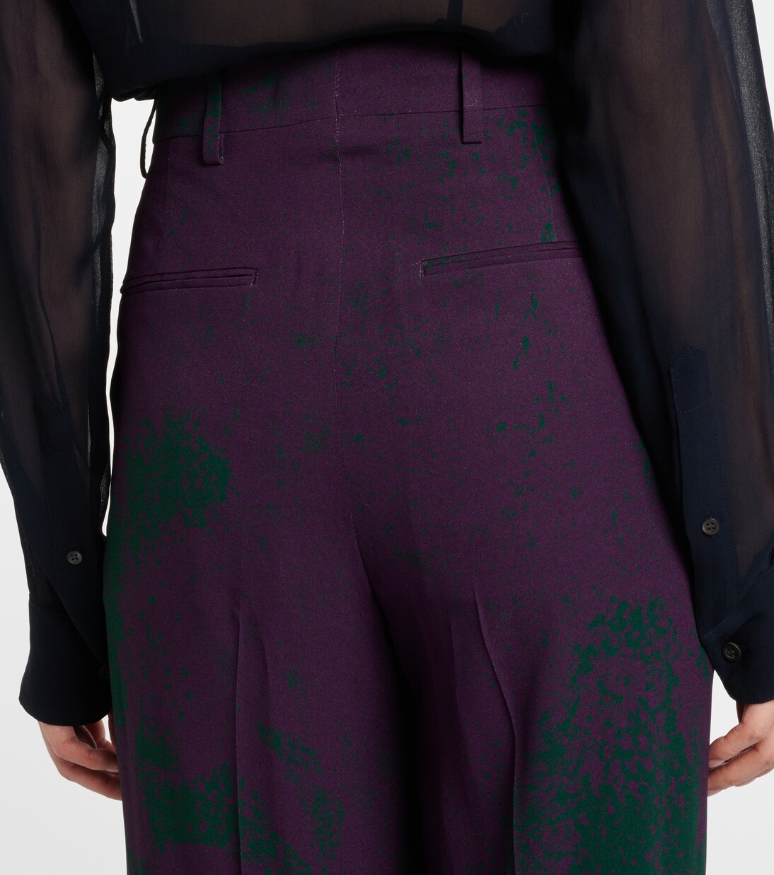 Printed wide-leg pants | Dries Van Noten