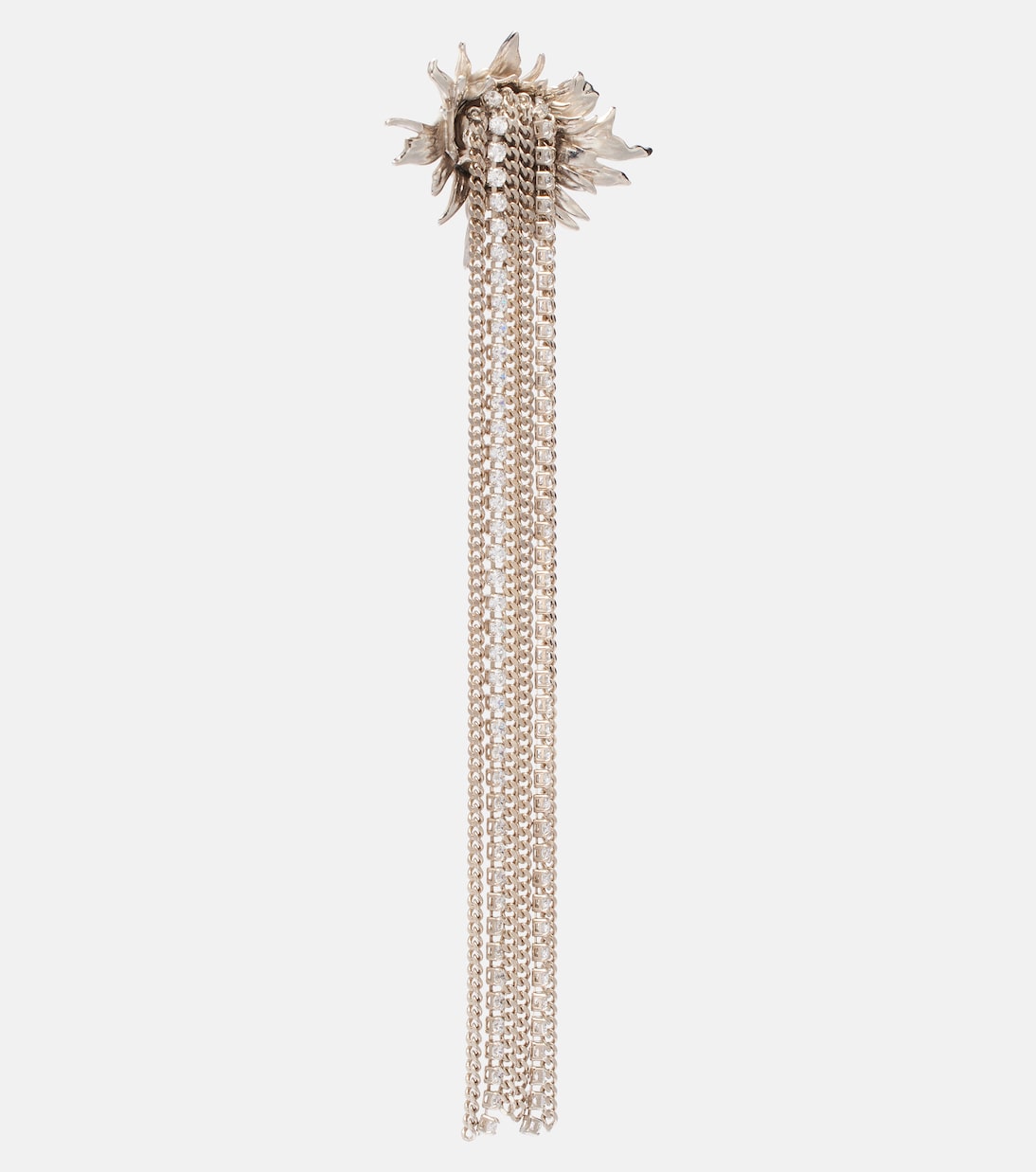 Sunflower embellished drop earrings | McQueen