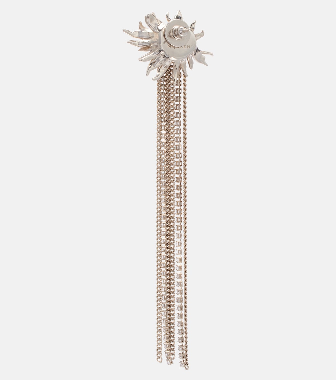Sunflower embellished drop earrings | McQueen