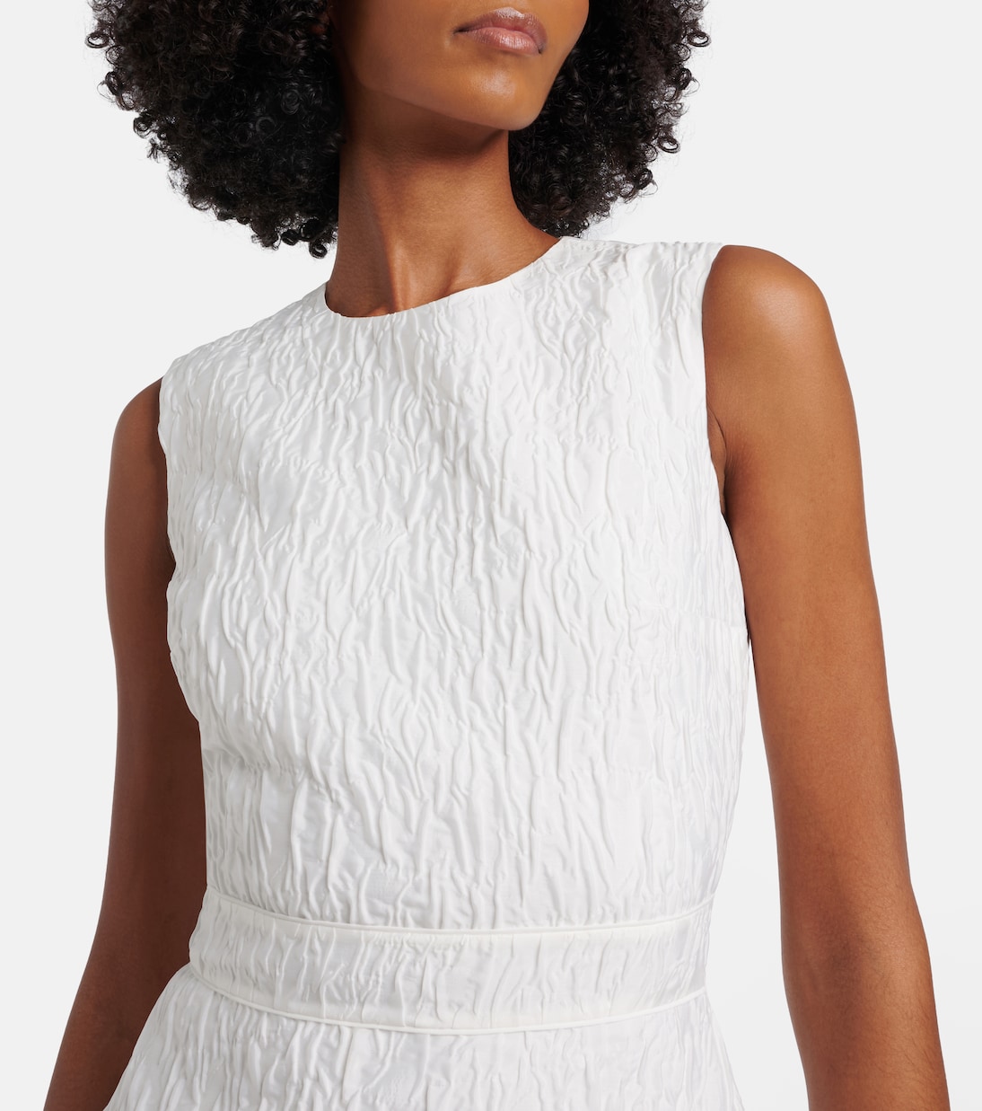 Bridal Aya cloqué midi dress | Roksanda