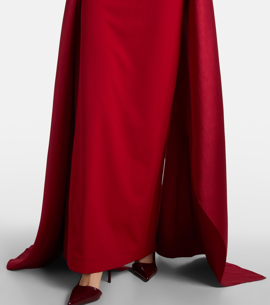 Olivia satin-trimmed gown | Solace London