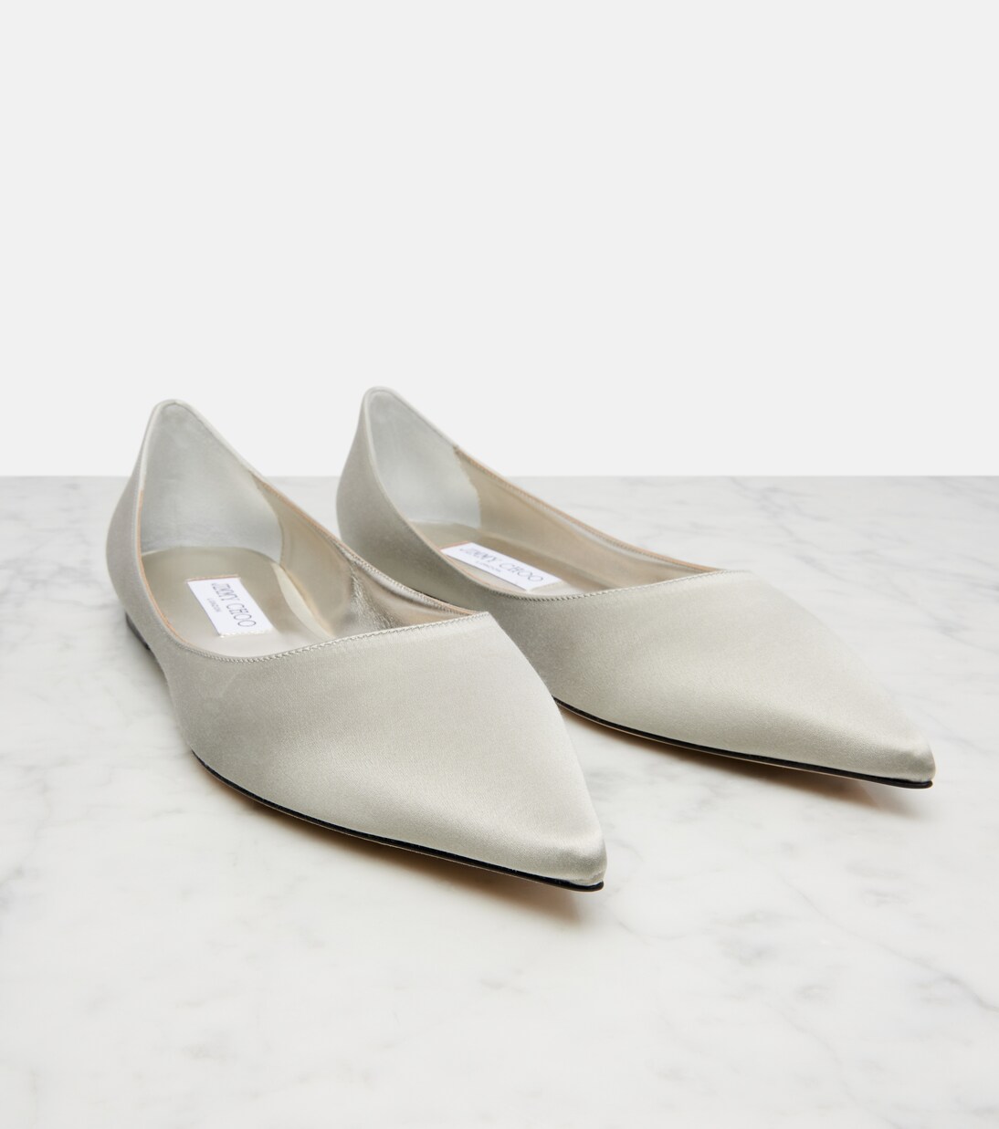 Love satin ballet flats | Jimmy Choo