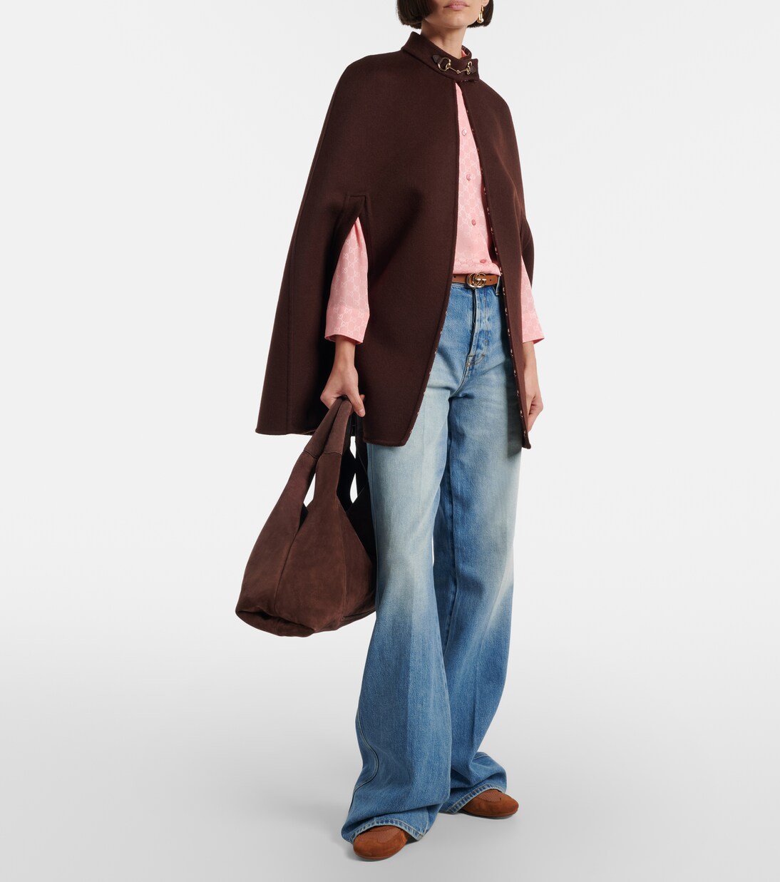 Gucci Softbit Maxi suede shoulder bag | Gucci