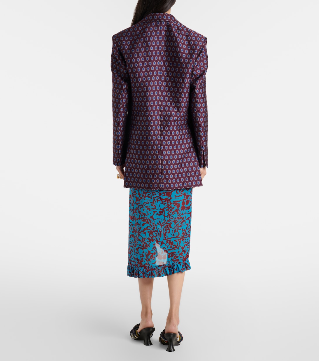 Jupe midi imprimée | Dries Van Noten