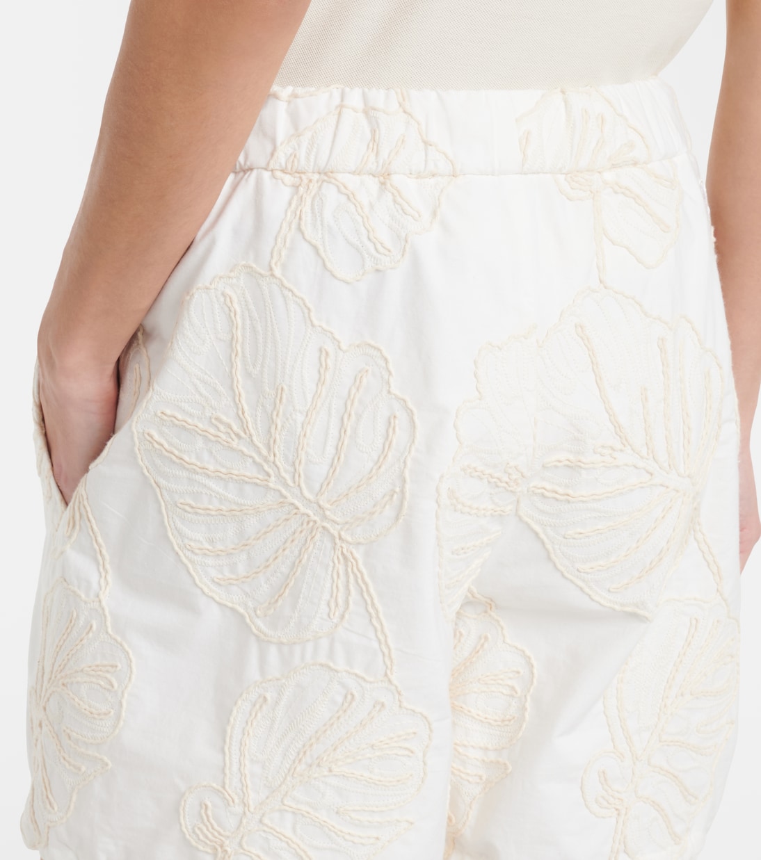 Bestickte Shorts aus Baumwolle | Moncler